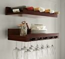 Online Designer Dining Room Holman Handmade Floating Entertaining Shelf, Set of 2, One of Each, Modern White