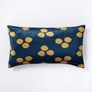 Online Designer Living Room Cotton Luster Velvet Trio Dot Pillow Cover - Regal Blue