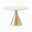 Online Designer Kitchen Silhouette Pedestal Marble Round Dining Table