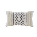 Online Designer Other Kulick Embroidered Oblong Cotton Geometric Throw Pillow