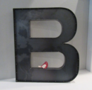 Online Designer Living Room 24 inch Metal Letter B-Industrial Metal Wall or Standing Letters A to Z 