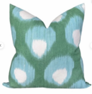 Online Designer Other Peter Dunham OUTDOOR Pillow Cover // Bukhara in Blue/Green // Designer Outdoor Pillow// Green Outdoor Pillow // Sunbrella Outdoor Pillow