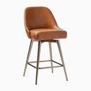 Online Designer Combined Living/Dining Mid-Century Leather Counter Stool