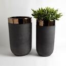 Online Designer Combined Living/Dining BANDED BRONZE CONTAINER