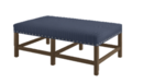Online Designer Business/Office Small Clement Bench with Nailheads