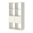 Online Designer Combined Living/Dining KALLAX Shelving unit with doors, white