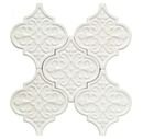 Online Designer Kitchen Byzantine Florid Arabesque Bianco Ceramic Wall Tile