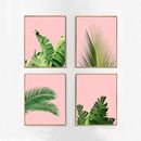 Online Designer Bathroom Set of 4 Tropical Leaves Leaf Prints set 