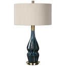 Online Designer Living Room Deep Blue Ceramic Table Lamp