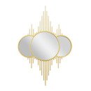 Online Designer Dining Room Cosmoliving By Cosmopolitan Gold Metal Contemporary Wall Mirror, 39 X 27 X 1