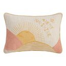Online Designer Nursery Ivory Hello Sunshine Embroidered Throw Pillow
