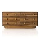 Online Designer Bedroom Rounded Wood Base 6-Drawer Dresser (70