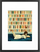 Online Designer Living Room I Saw Her In the Library Framed Art Print by emilywinfieldmartinart 