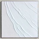 Online Designer Combined Living/Dining White Minimalist Painting Large White Abstract Painting White 3D Textured Painting white wall art White abstract canvas art