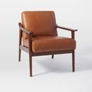 Online Designer Living Room Mid-Century Leather Show Wood Chair
