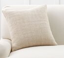 Online Designer Living Room Faye Linen Textured Throw Pillow