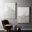 Online Designer Home/Small Office White Seas Paintings set of 2