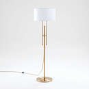 Online Designer Living Room Cameron Brass Adjustable Floor Lamp