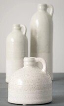 Online Designer Living Room White 3 Piece Cabell Ceramic Table Vase Set