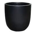 Online Designer Living Room Modern Concrete Round Cement Planter Pot, Black, 10