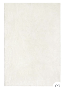 Online Designer Dining Room Polar White Plush Rug 