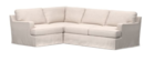 Online Designer Combined Living/Dining TOWNSEND SQUARE ARM SLIPCOVERED 3-PIECE CORNER SECTIONAL