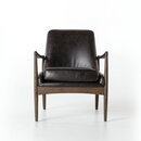 Online Designer Combined Living/Dining Aidan Leather Chair in Durango Smoke