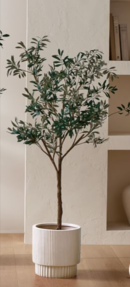 Online Designer Living Room Faux Potted Olive Tree