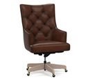 Online Designer Combined Living/Dining Radcliffe Tufted Leather Swivel Desk Chair