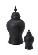Online Designer Combined Living/Dining Beaufort Handmade Ceramic Urns & Jars, Matte Black
