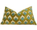 Online Designer Living Room Peacock Cut Velvet Pillow Cover