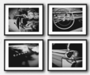 Online Designer Living Room Black and White Car Photo Set Retro Mid-Century Modern Wall Art Decor for Men. 1950s Cadillac Prints or Canvas Wall Art. Gift for Him.