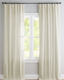 Online Designer Bedroom Custom Emery Linen Blackout Curtain - Ivory