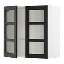 Online Designer Living Room SEKTION Wall cabinet with 2 glass doors
