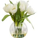 Online Designer Bathroom Tulips Arrangement with Vase