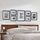 Online Designer Living Room Icon Black Frame Gallery, Set of 7