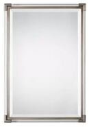 Online Designer Bathroom Rectangular Contemporary Wall Mirror with Acrylic Accents