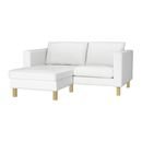 Online Designer Living Room KARLSTAD Armchair and chaise lounge, Blekinge white