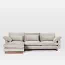 Online Designer Combined Living/Dining Harmony Down-Filled 2-Piece Chaise Sectional