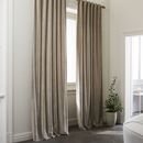 Online Designer Living Room Worn Velvet Curtain, Light Taupe, 48