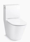 Online Designer Bathroom Brazn™One-piece compact elongated dual-flush toilet with skirted trapway