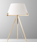Online Designer Bedroom ORNADO LARGE POLISHED BRASS TABLE LAMP