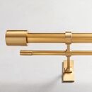 Online Designer Living Room Oversized Metal Double Rod - Antique Brass