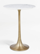 Online Designer Living Room Nero White Marble Accent Table