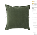 Online Designer Living Room Maxin Pillow - Dark Moss 