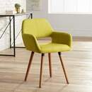 Online Designer Combined Living/Dining Nelson Green Fabric Dining Chair