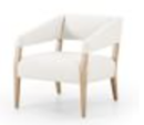 Online Designer Bedroom Angled Arm Club Chair