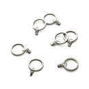Online Designer Combined Living/Dining Set of 7 Polished Nickel Curtain Rings