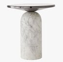 Online Designer Combined Living/Dining MARTINI SIDE TABLE WITH WHITE MARBLE BASE