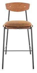Online Designer Combined Living/Dining Smoked Leather Bar Stool